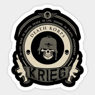 KRIEG - CREST EDITION Sticker